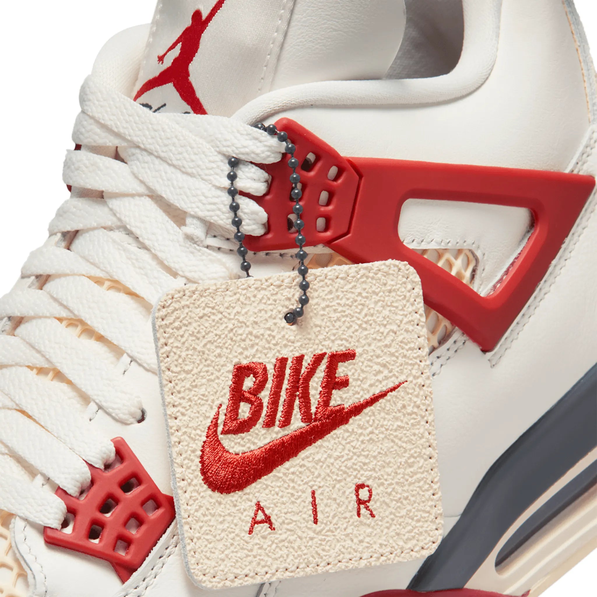 Detailed View of Bike Air x Nigel Sylvester x Air Jordan 4 Retro OG Brick After Brick IQ8055-100
